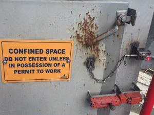 Confined Space Training - Hazard Sign