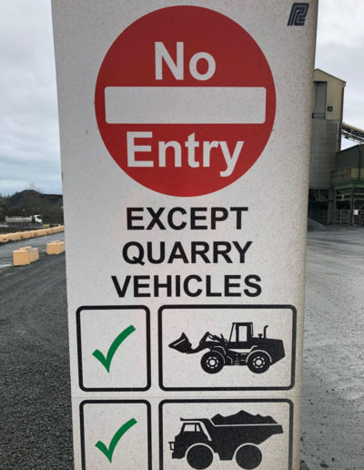 Quarry Safety Signage