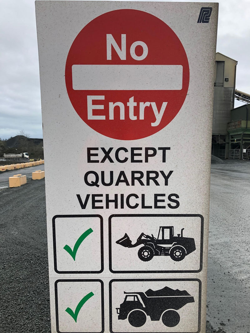 Quarry Safety Signage